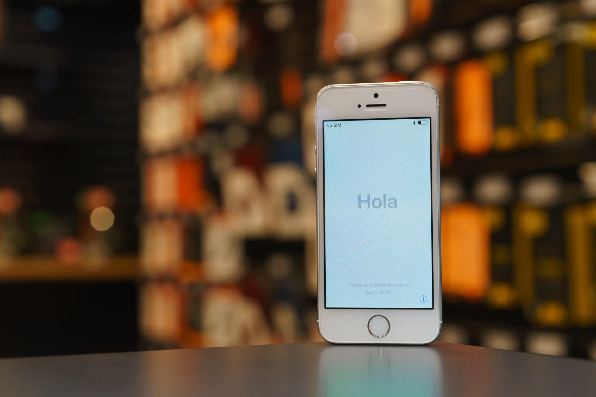 iPhone showing its welcome setup screen, ready to be set up